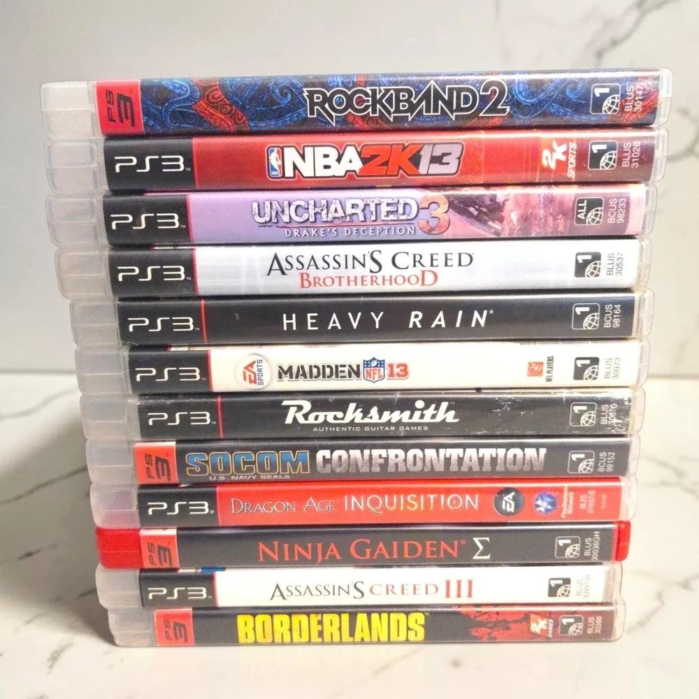 Sony PlayStation PS3 Video Game Lot Bundle 12 Games Ninja Gaiden Sigma Uncharted